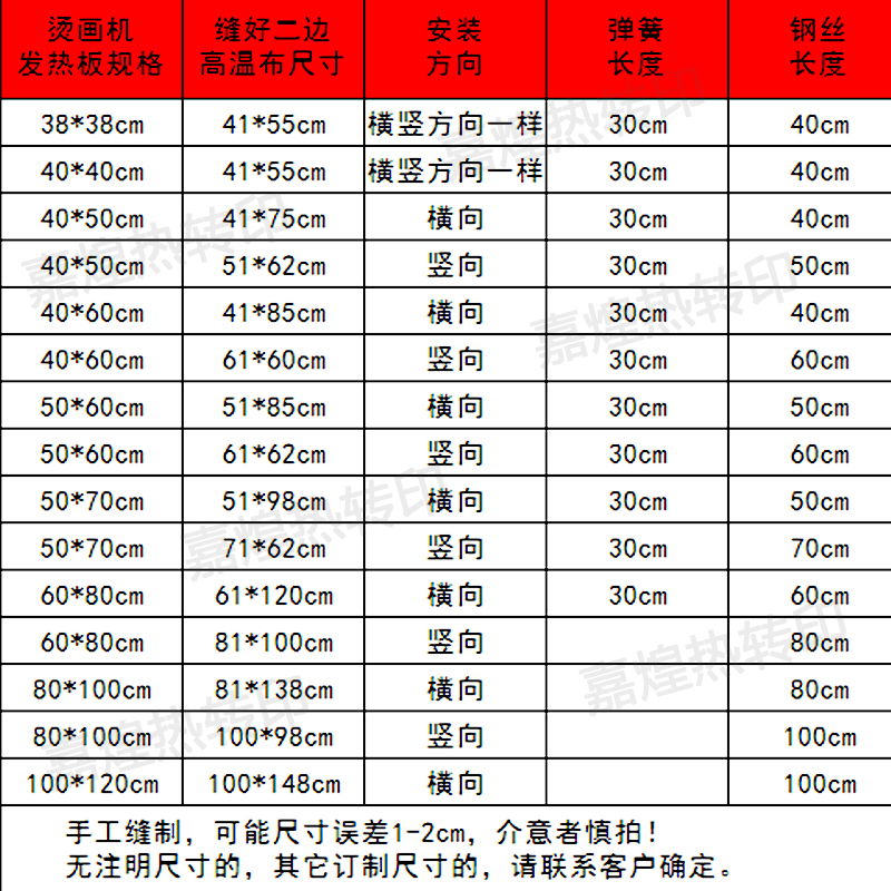 热转印烫画机用高温布包发热板高温布烫钻机印花机隔离隔热布-图2