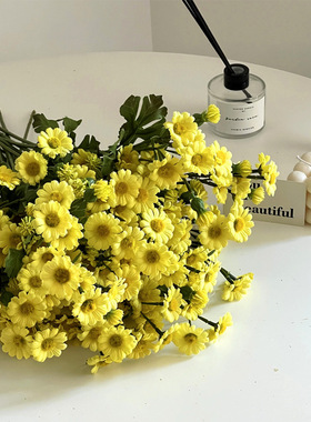 ins风 小雏菊 小洋甘菊小清晰仿真花 婚庆用花 家居拍摄道具