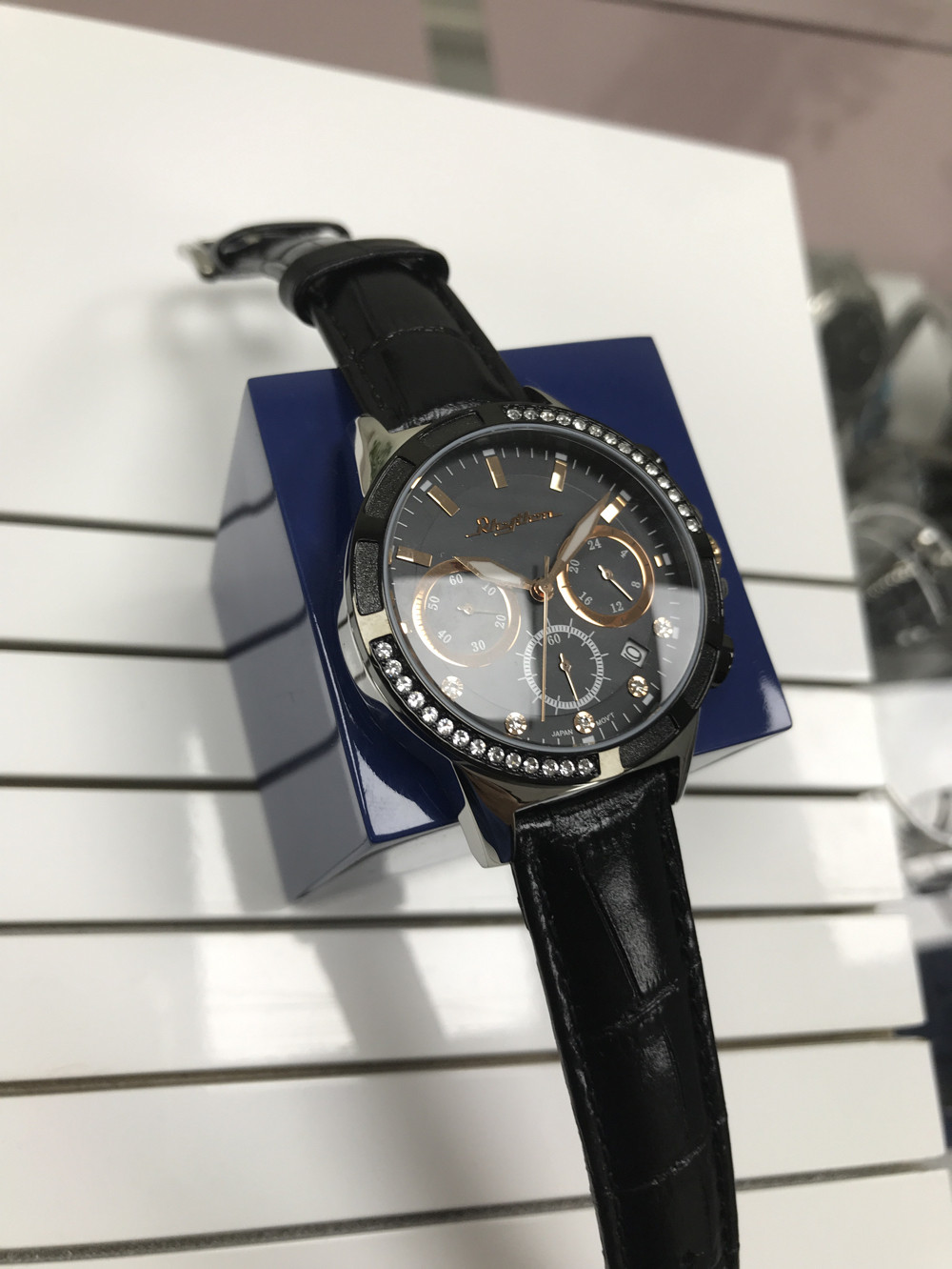 正品RHYTHM进口日本丽声手表 品牌:丽声时计 女装表壳直径38mm