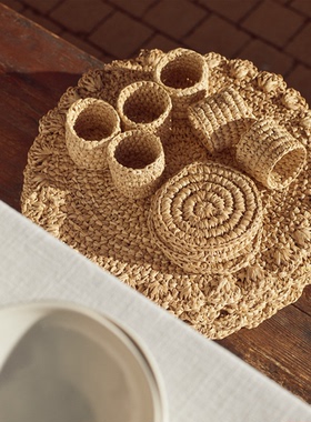 The white company英国代购餐巾扣四件套纯手工精美简约装饰春夏