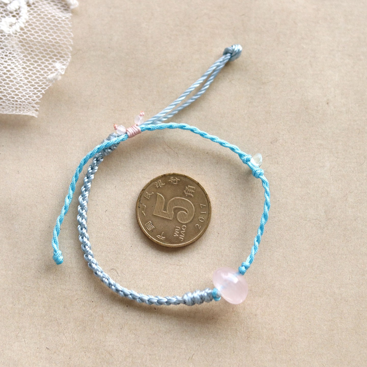 #孤品# 幸福密码 - 天然粉水晶手饰女小众设计款手绳招桃花露思,淘宝优惠券,粉丝福利购,淘宝优惠卷