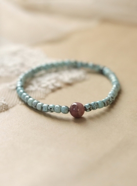 望远山而前行-绿松石手串