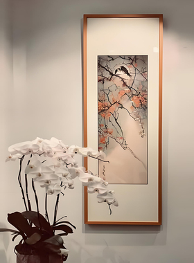 新中式木质挂墙细长条画框