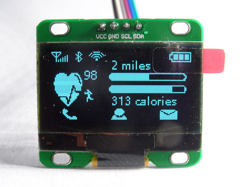 1.3寸白色 I2C/IIC 128*64OLED液晶屏模块  显示屏 外部升压版 - 图3