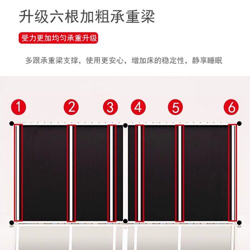 折叠床单人床午休床办公室午睡神器简易客人临时床出租房专用铁床 - 图2