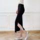 Modal side slit summer Korean style hip-pack skirt