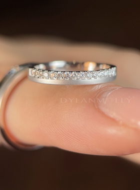 恋爱礼物K金工艺的纯银情侣对戒