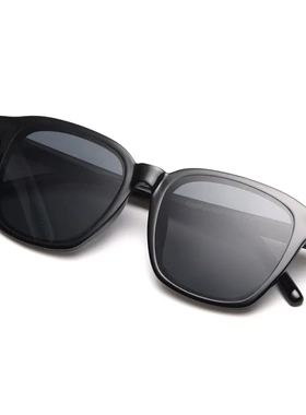 D5027韩国橘色太阳镜女网红款方形小众南瓜色墨镜显瘦大框眼镜潮