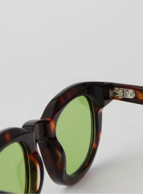 复古圆框偏光防紫外线太阳镜