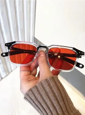 跨境欧美潮流时髦搭配太阳眼镜个性出行痞帅凹造型高级感情侣眼镜