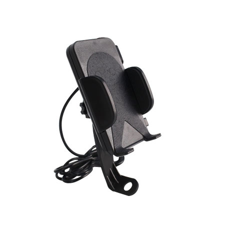 摩托车专用手机支架USB带充电器女装踏板车电动车载导航架通用型 - 图2