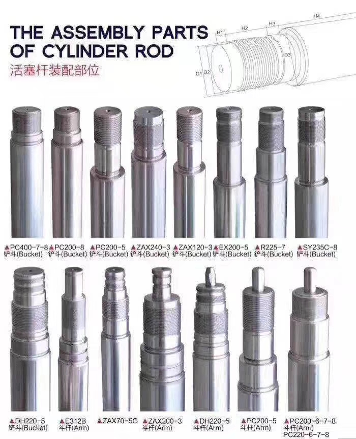 挖掘机小松日立住友现代神钢卡特油缸总成大中斗臂泵芯活塞杆泵筒 - 图2