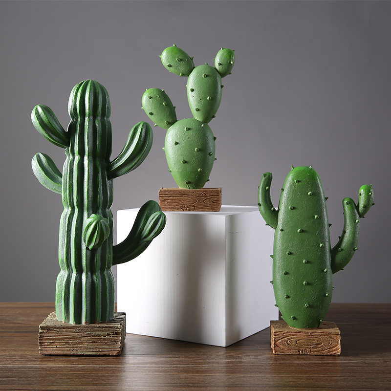 仿真仙人掌绿植电视柜装饰拍照小摆件酒柜书架玄关家居饰品道具,淘宝优惠券,粉丝福利购,淘宝优惠卷