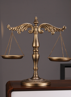 复古天平秤摆件正义怀旧工艺品