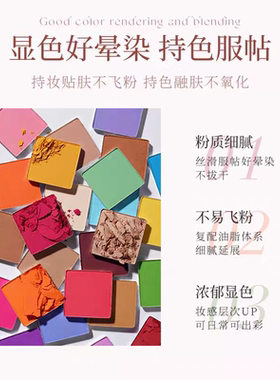卡梅拉18色眼影盘彩色大地色