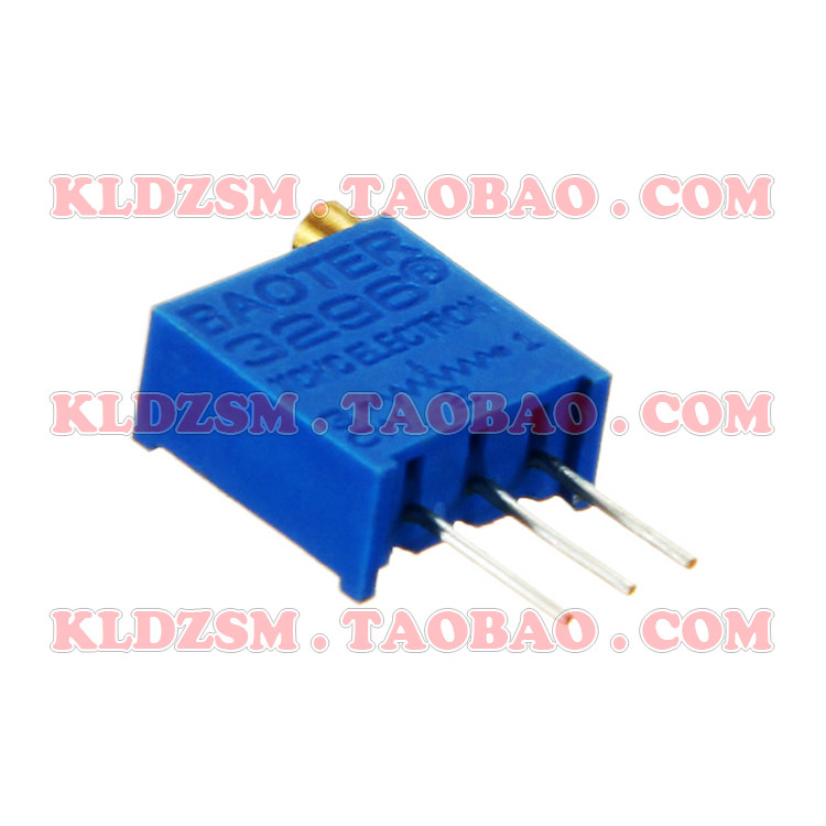 BAOTER蓝色多圈旋转电位器3296 W501 立式顶调可变电阻3296W 500R - 小编推荐 - WePost 全民代运 - 马来西亚 ...