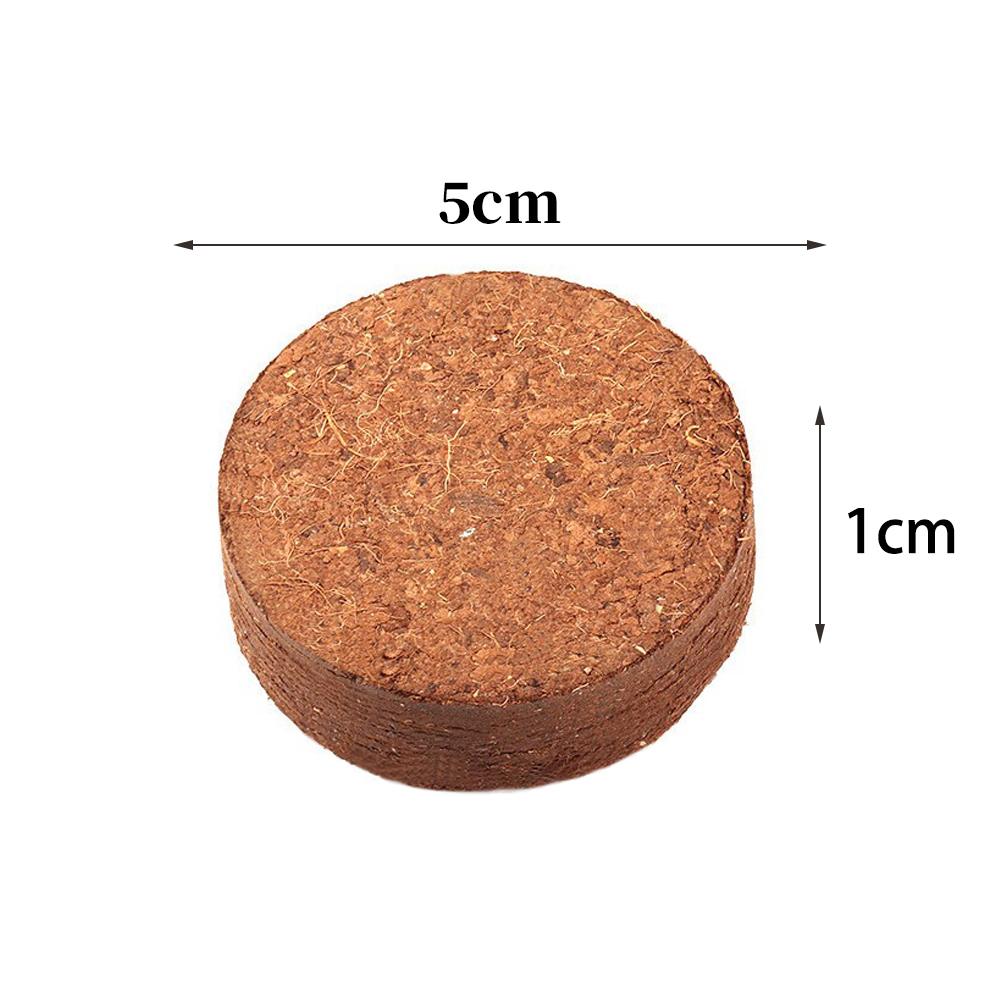 多肉营养种植土纯椰糠压缩育苗块5pcs自封袋包装育种育苗基质椰砖-图0