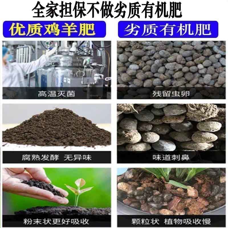 纯羊粪腐熟发酵有机肥料鸡粪有机蔬菜花卉专用养花通用营养土-图2