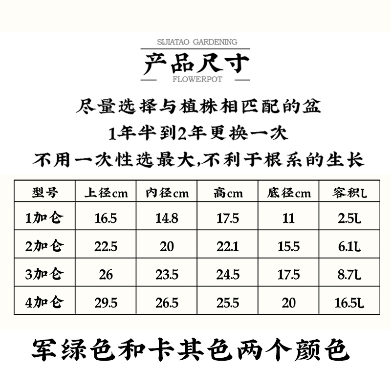 环球加仑花盆二代升级正品加厚欧式塑料树脂阳台盆器花盘清仓包邮 - 图0