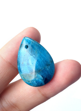 天然半宝石紫水晶水滴吊坠