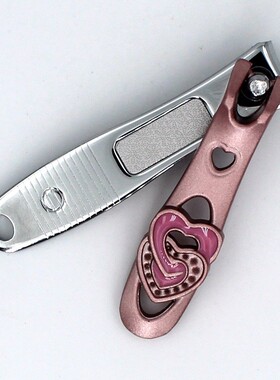 金达日美A6555女士指甲钳粉色修甲美甲工具单个包装指甲刀指甲剪