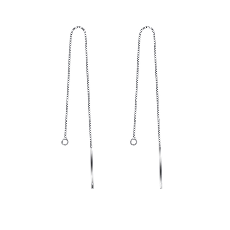 S925纯银耳线清理耳洞女气质DIY简约耳链简约显脸瘦耳饰耳环长款,淘宝优惠券,粉丝福利购,淘宝优惠卷