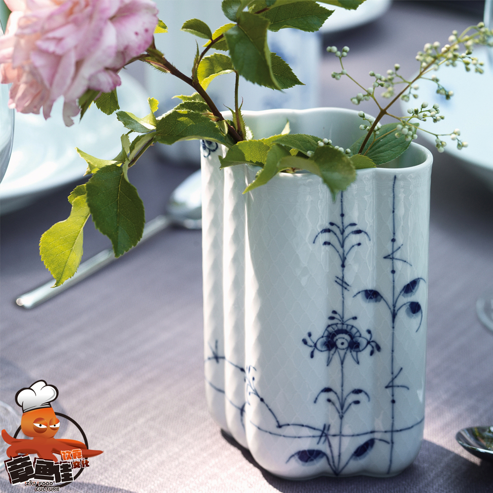 丹麦Royal Copenhagen皇家哥本哈根棕榈唐草手绘瓷餐具餐盘子碗杯 - 图2