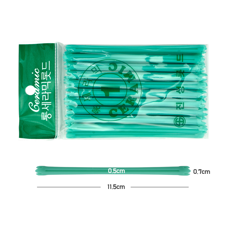 韩国原装金星 实心耐高温陶粉加长细杠发廊卷发耐用牙签杠20根/包,淘宝优惠券,粉丝福利购,淘宝优惠卷