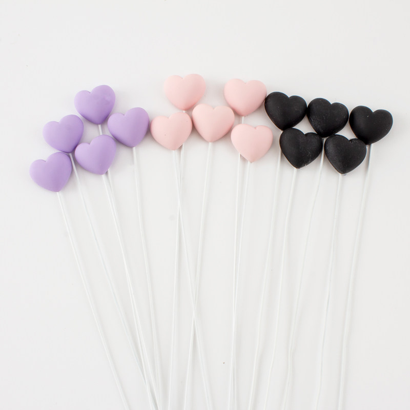 生日快乐烘焙蛋糕装饰心形摆件彩色树脂爱心插件情侣表白婚礼订婚,淘宝优惠券,粉丝福利购,淘宝优惠卷