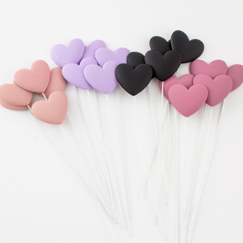 生日快乐烘焙蛋糕装饰心形摆件彩色树脂爱心插件情侣表白婚礼订婚,淘宝优惠券,粉丝福利购,淘宝优惠卷