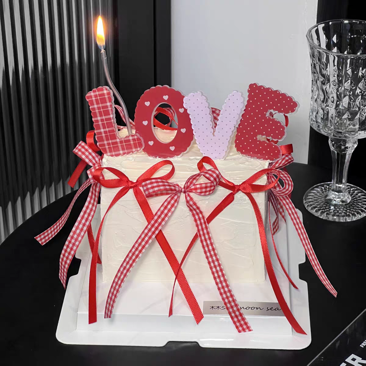 2026网红2.14情侣节日插牌摆件情人节爱心love亚克力蛋糕装饰插件,淘宝优惠券,粉丝福利购,淘宝优惠卷