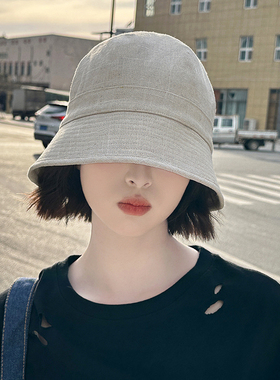渔夫帽简约女春夏秋可凹造型防晒