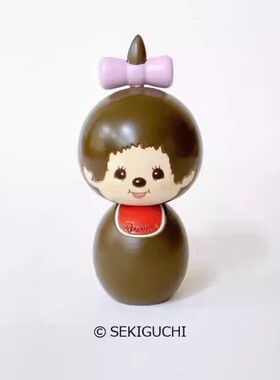 现货 日本制 卯三郎 木雕木偶 实木雕刻置物摆件摆饰 蒙奇奇