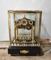 Watch Pure Copper Mechanical Ball Bearing Bell Imitation Forbidden City Antique Steel Ball Track Polished Process Fun Desk Bell