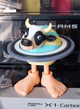 跨境新品Saturn calves 土星小牛可动关节玩具家居装饰3D打印摆件