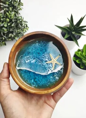 跨境创意海洋碗艺术品摆件家居室内外海洋爱好者装饰品摆件礼品
