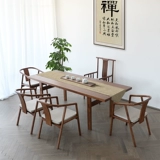 Новый китайский стиль стул Современный сплошной дерево домашний обеденный стул будет торговать -Коммерк -столовой стул китайский стул гостевой стул чайный стул чай