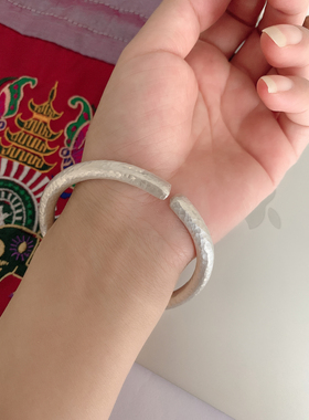 预言原创9999足银纯银纯手工手镯