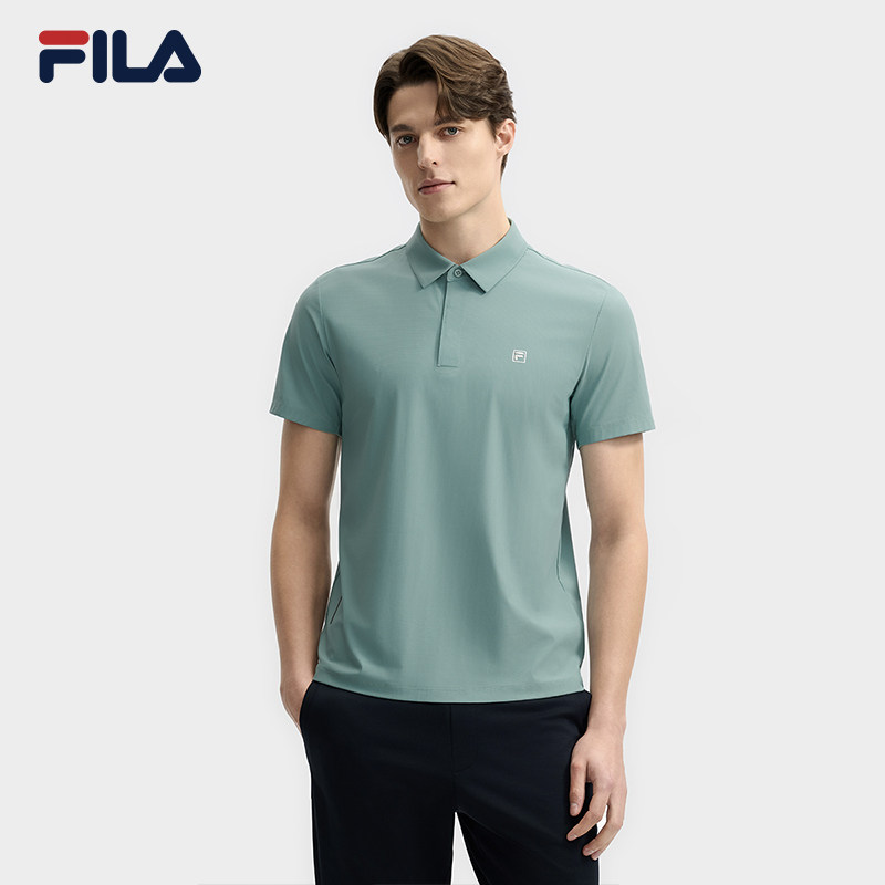 FILA 斐乐官方男子针织短袖POLO衫2025夏季新款休闲凉感基础上衣,淘宝优惠券,粉丝福利购,淘宝优惠卷
