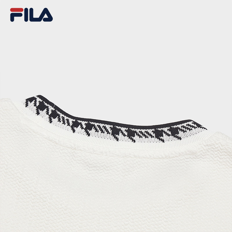 FILA Emerald斐乐女子套头卫衣2025春季新款休闲舒适针织长袖上衣,淘宝优惠券,粉丝福利购,淘宝优惠卷