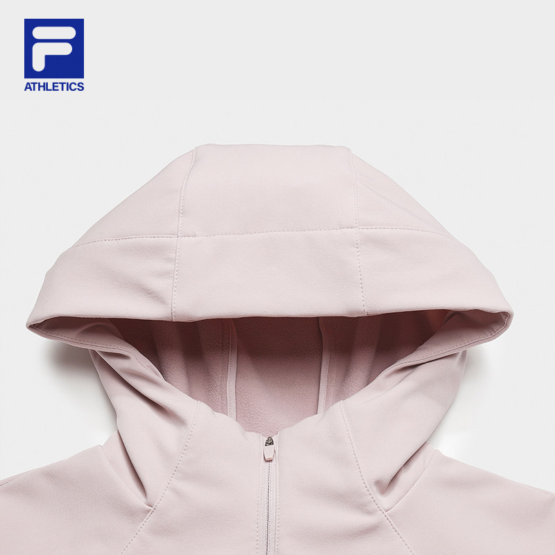 FILA 斐乐官方女士梭织上衣2025冬新款健身运动基础加绒连帽外套,淘宝优惠券,粉丝福利购,淘宝优惠卷