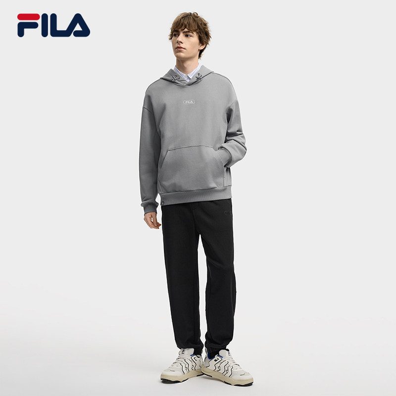 FILA 斐乐官方男子针织连帽上衣2025冬新款时尚休闲宽松纯棉上衣,淘宝优惠券,粉丝福利购,淘宝优惠卷