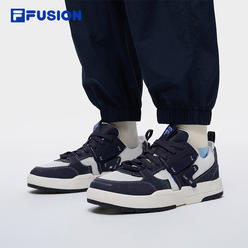 FILA FUSION 斐乐潮牌几何鞋男鞋板鞋2025秋季新款解构拼接运动鞋 - 图1