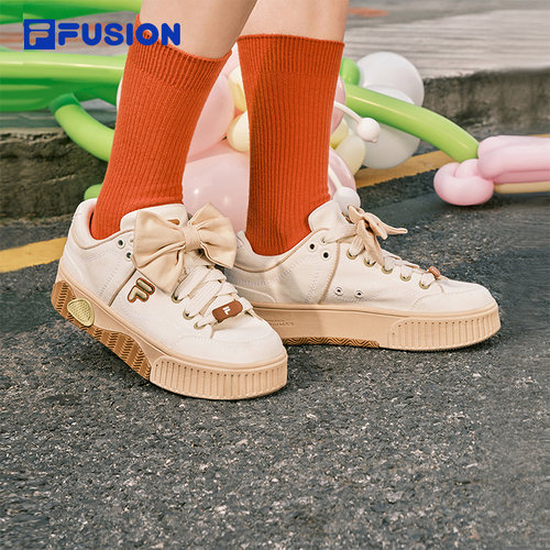 FILA FUSION斐乐潮牌女鞋STACK滑板生活鞋2024秋季新款休闲鞋板鞋 - 图0
