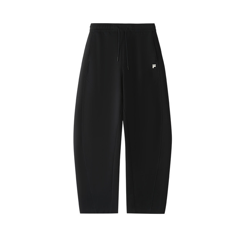 FILA FUSION斐乐潮牌针织长裤女2025冬季新款时尚休闲宽松弯刀裤,淘宝优惠券,粉丝福利购,淘宝优惠卷