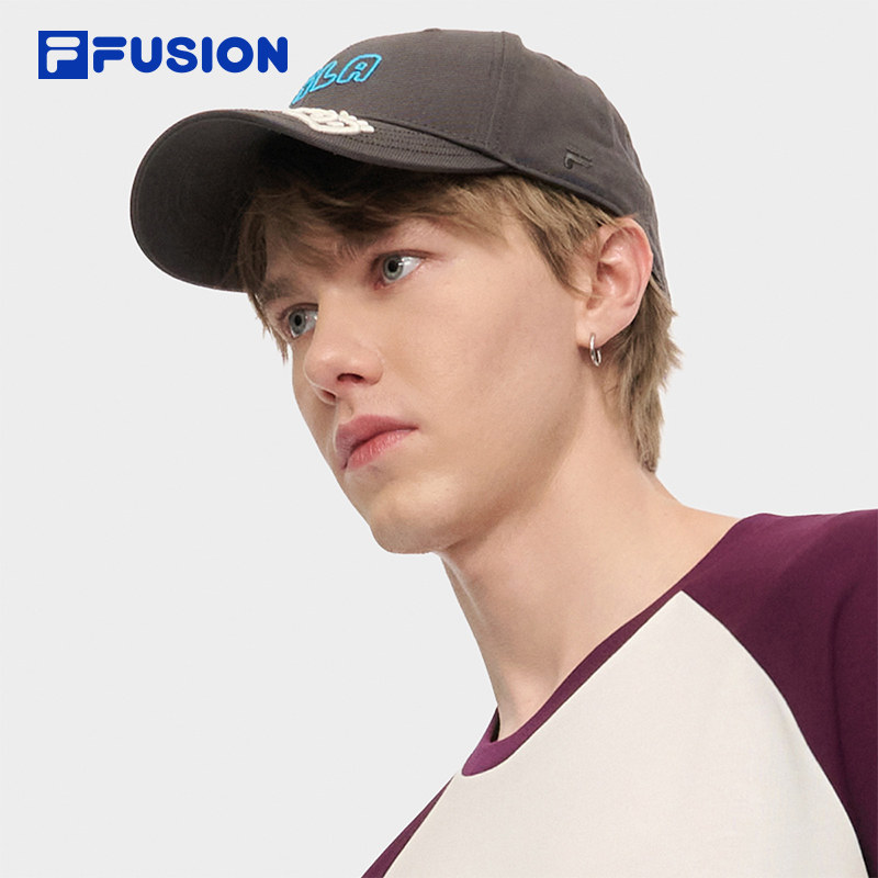 FILA FUSION斐乐潮牌情侣款棒球帽2025秋季新款涂鸦运动帽鸭舌帽,淘宝优惠券,粉丝福利购,淘宝优惠卷