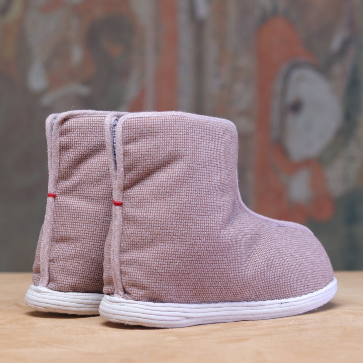 【新中式棉花靴子】老北京纯手工千层底布鞋女冬夹棉保暖老式棉鞋,淘宝优惠券,粉丝福利购,淘宝优惠卷