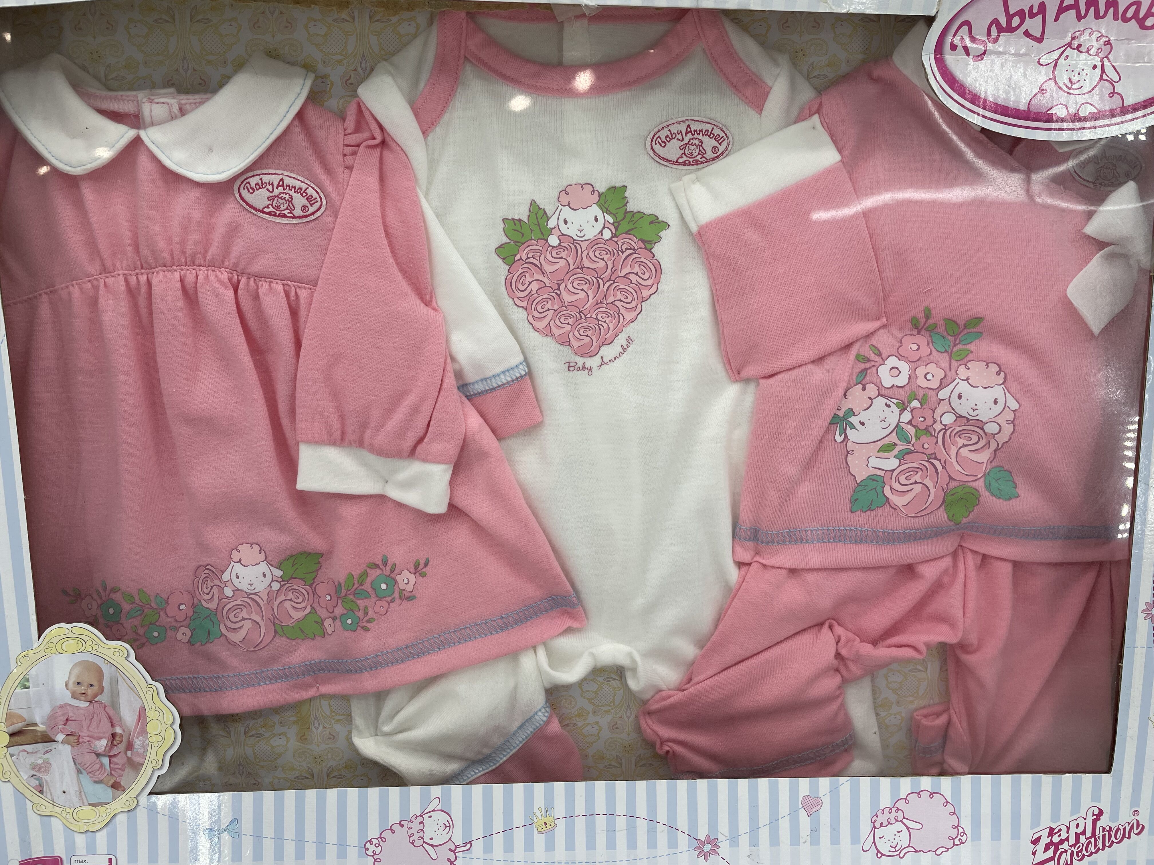 ZAPF夏芙baby annabell仿真娃娃46cm配件衣服连体衣裙子上衣裤子 - 图0