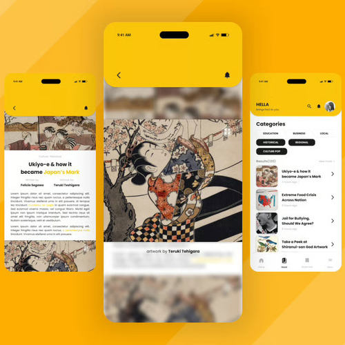 无图英文模板-10页figma新闻资讯APP交互跳转XD\jsd即时设计素材 - 图2