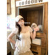 Annie ບໍ່ນິຍົມ 5/13 20 ຄະແນນ Huayang Twins girly lace leopard print + floral chiffon shirt